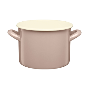 Garnek emaliowany gładki GORDON 14cm jasny róż